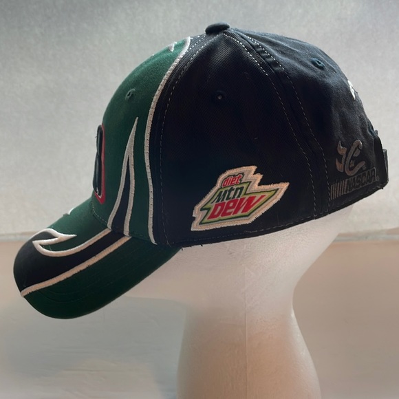 Chase Authentics Dale Earnhardt JR 88 shark tooth NASCAR hat cap black & green - Picture 4 of 8